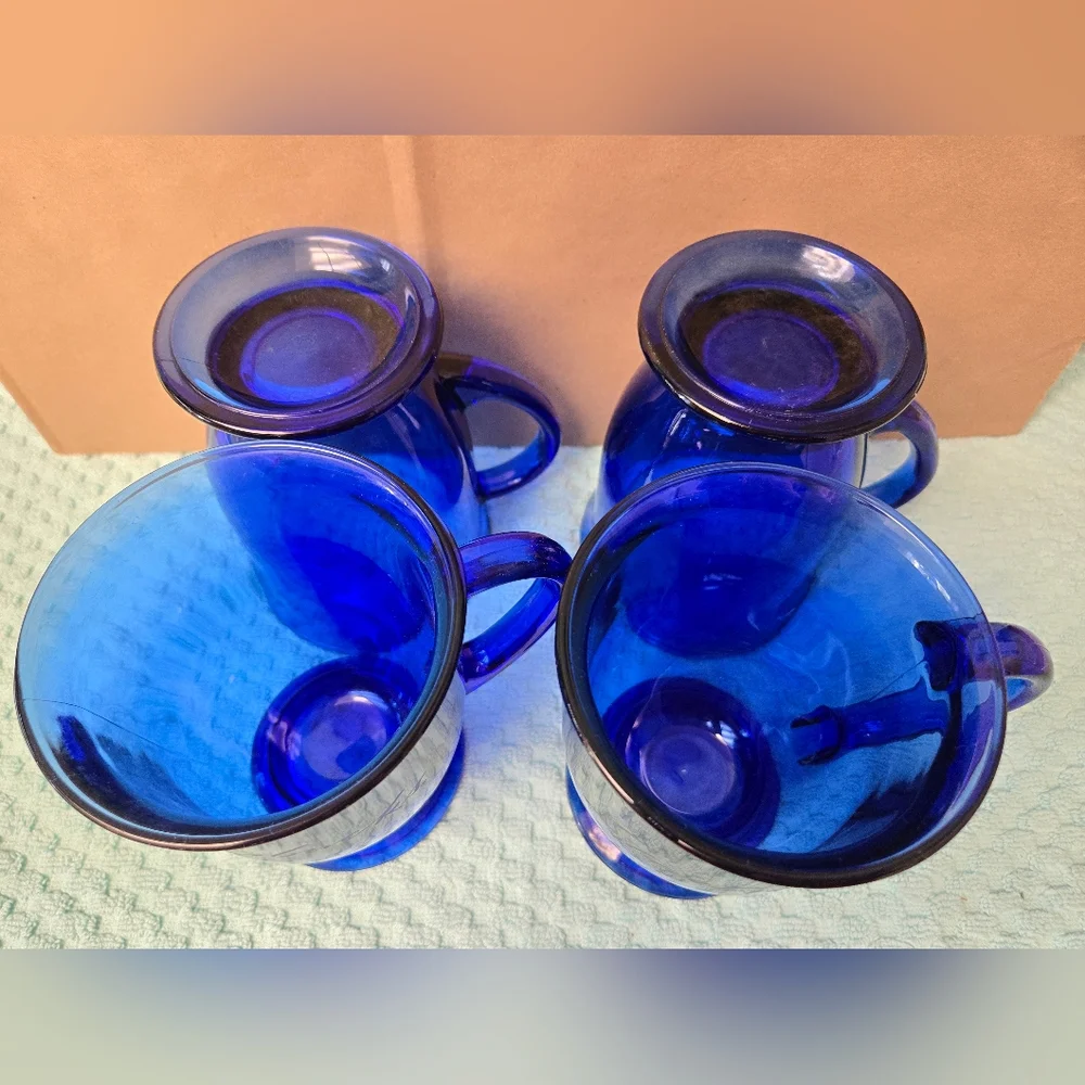 Starbucks Blue Coffee Mug Set Of 4 - Picture 3 of 3